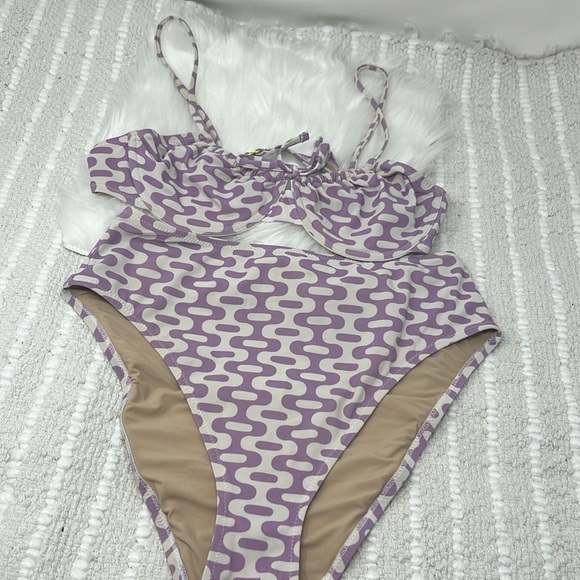 Follow Suit Bikini Set Women’s Medium High Waist Bottom The Marie/ Top The Emily